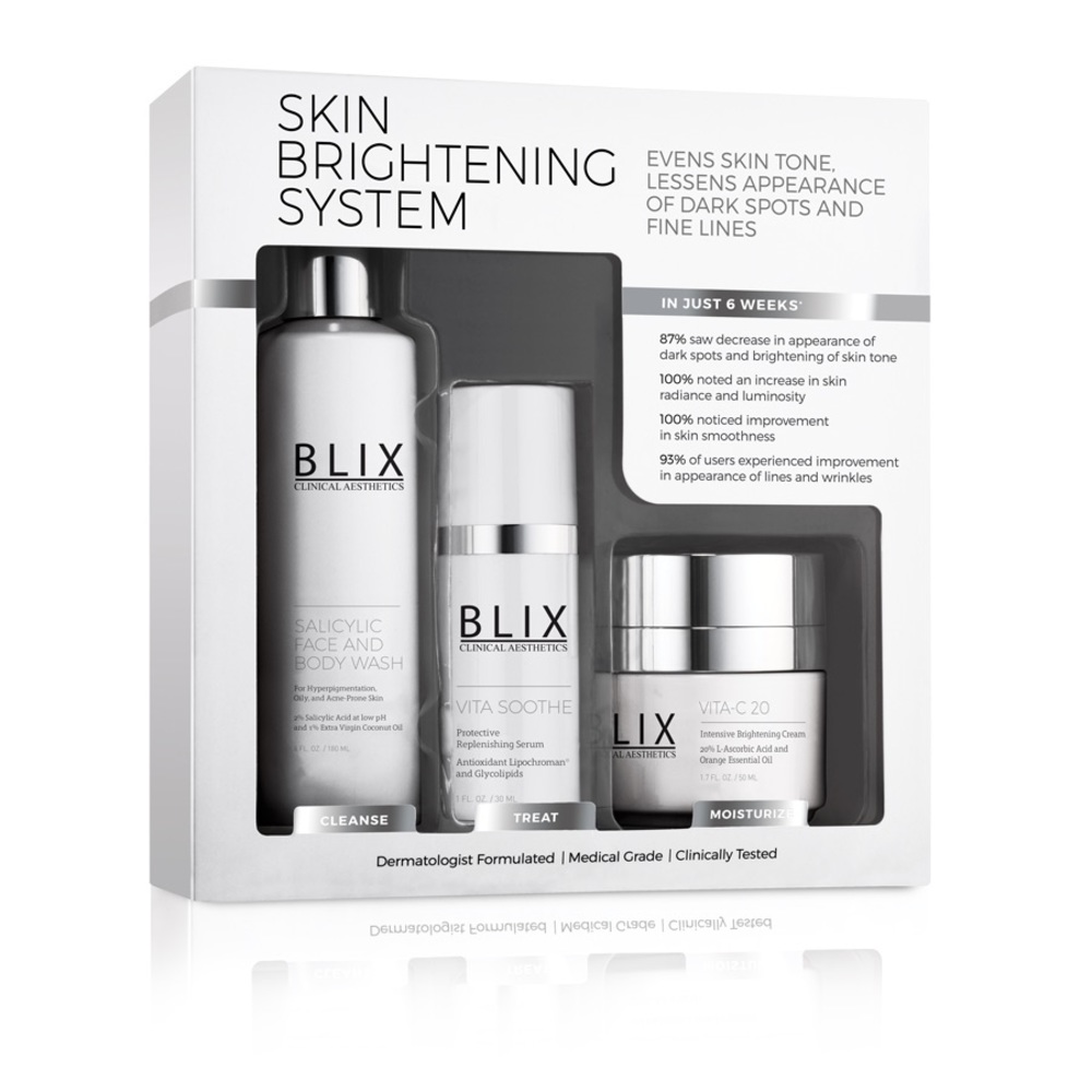 Pharmaceutical strength skin brightening system.